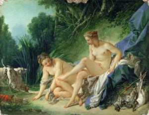 François 1703 1770 Prints: Diana after the Bath. Artist: Boucher, Francois (1703-1770)