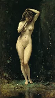 Diana Bathing (The Fountain). Artist: Corot, Jean-Baptiste Camille (1796-1875)