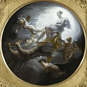 Endymion Prints: Diana on her chariot, 1821. Creator: Blondel, Merry-Joseph (1781-1853)