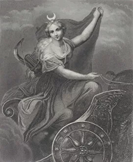 Diana on her chariot, 1832-1902. Creator: Albert Henry Payne