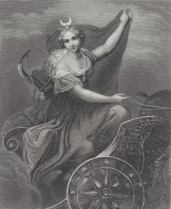 Allegri Prints: Diana on her chariot, 1832-1902. Creator: Albert Henry Payne