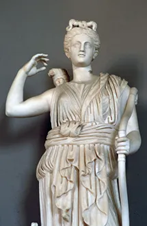 Diana, (detail), goddess of hunting, Vatican Museum