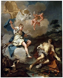 Images Dated 28th May 2010: Diana and Endymion, 1723. Artist: Giovanni Battista Pittoni the Younger
