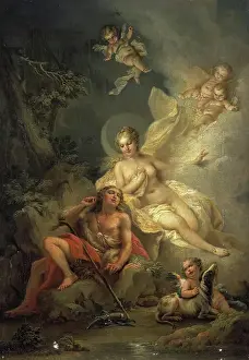 Reclining Prints: Diana and Endymion, 1765. Creator: Stefano Torelli