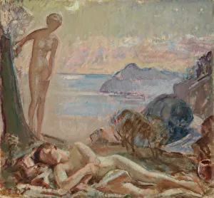 Endymion Prints: Diana and Endymion I, 1921. Creator: Magnus Enckell