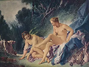 Diana Leaving the Bath with One of Her Companions, 1742, (1911). Artist: Francois Boucher