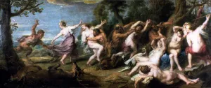 Surprise Prints: Diana and her Nymphs Surprised by the Fauns, 1638-1640. Artist: Peter Paul Rubens