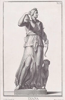 Engraving And Etching Gallery: Diana, Plate XIX (19). From 'Museum Florentinum'