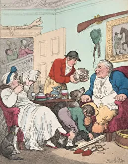 Puppies Gallery: Diana in the Straw, or A Treat for Quornites, January 1, 1804. January 1, 1804