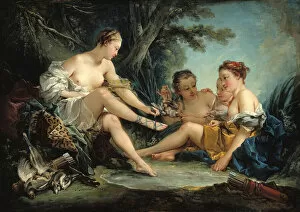 Artemis Collection: Dianas Return from the Hunt, 1745. Creator: Boucher, Francois (1703-1770)