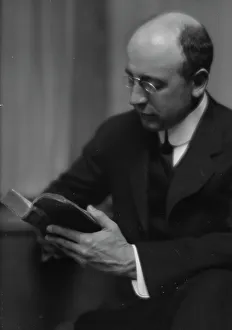 Studious Prints: Dibblee, Harrison, Mr. portrait photograph, 1913 or 1914. Creator: Arnold Genthe