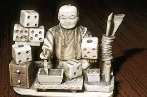 Dice Prints: Dice painter, Japanese, c1860