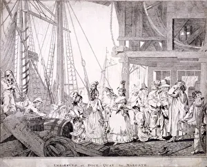 Embarkation Prints: Dice Quay, Lower Thames Street, London, 1788. Artist: Charles Ansell