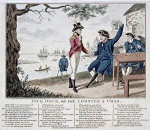 Satirical Collection: Dick Dock, or the Lobster and Crab, 1806