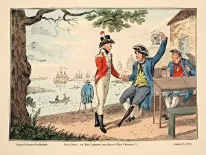 Confrontation Gallery: Dick Dock: Or, the Lobster and Crab (The Veterans), 1806