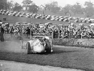 Castle Donington Prints: Dick Seaman with his Mercedes, Donington Grand Prix, 1938