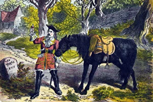 Journey Gallery: Dick Turpin (1706-1739), English robber and highwayman, 19th century