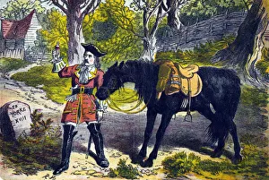 Boots Prints: Dick Turpin (1706-1739), English robber and highwayman, 19th century