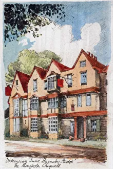 Maypole Prints: Dickensian Inns, Barnaby Rudge, the Maypole, Chigwell, c1800-1850