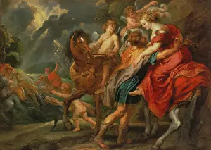 Rubens Sir Peter Paul Prints: Dido and Aeneas, c1630. Creator: Workshop of Peter Paul Rubens