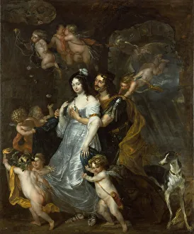 Vergilius Prints: Dido and Aeneas in the cave, 1646. Creator: Bosschaert; Thomas Willeboirts (1613-1654)