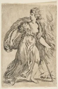 Dido Killing Herself, ca. 1660. Creator: Stefano della Bella