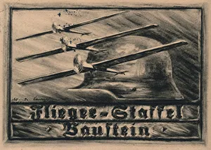 Die Fliegerstaffel Baustein. Stahlhelm Flugzeug-Spende (Steel Helmet, League of Front