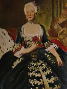 Die Gemahlin Friedrichs des Groszen 1715-1797. - Gemalde von Pesne, 1934 Die Gemahlin Friedrichs des Groszen 1715-1797. - Gemalde von Pesne, 1934
