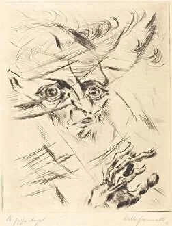 Anxiety Collection: Die Grosse Angst (The Great Anxiety), 1918. Creator: Walter Gramatté