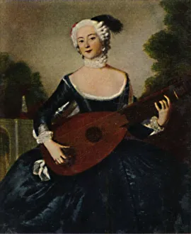 Pesne Prints: Die Lieblingsschwester Friedr. D. Gr. 1709-1758. - Gemalde von Pesne, 1934