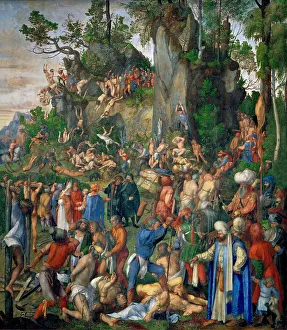 Art History Museum Prints: Die Marter der zehntausend Christen, 1508. Creator: Dürer, Albrecht (1471-1528)