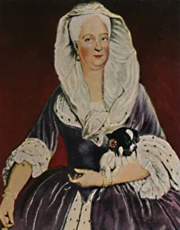 Hanoverian Prints: Die Mutter Friedrichs des Groszen 1687-1757. - Gemalde von Pesne, 1934
