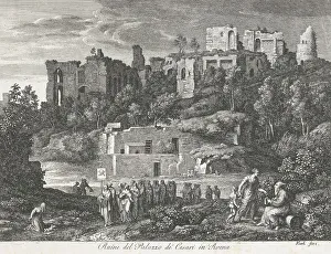 Octavian Prints: Die Römischen Ansichten (Views of Rome)/ Ruine del Palazzo de'Cesari in Roma