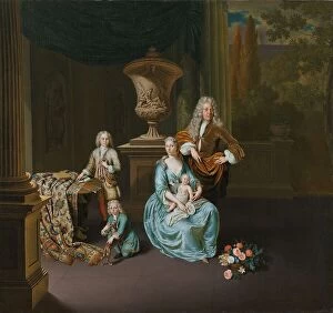 Classical Collection: Diederik Baron van Leyden van Vlaardingen...with his Wife...and their Sons... 1728