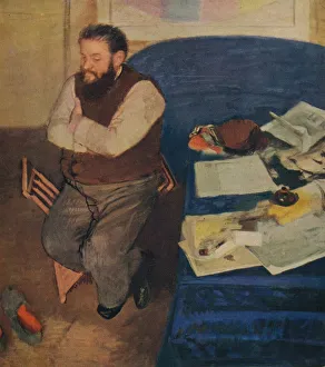 Diego Martelli, 1879. Artist: Edgar Degas