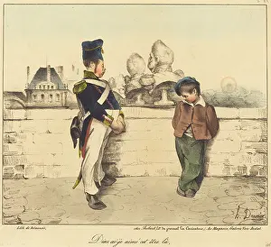 Chabaud Latour Prints: Dieu ai-je aime cet etre la, 1831. Creator: Honore Daumier