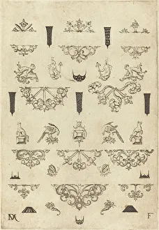 Mignot Daniel Prints: Eleven Different Studs and Twenty-Three Ornaments, 1593. Creator: Daniel Mignot