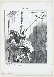 Restoration Prints: Difficile a remettre a neuf, 1869. Creator: Honore Daumier
