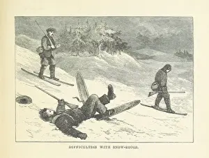 John Murray Prints: Difficulties with snow-shoes, 1880. Creator: Unknown