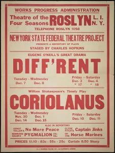 Oneill Eugene Prints: Diff'rent, Roslyn, NY, 1937. Creator: Unknown