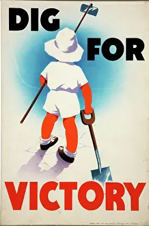 The National Archives Prints: Dig for Victory, World War II poster
