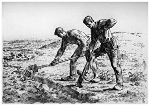 Diggers, c1835-1875 (1924). Artist: Jean Francois Millet