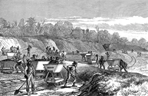 Trolley Gallery: Digging the Panama Canal, 1888