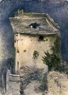 Images Dated 24th April 2007: A dilapidated cottage, 19th century.Artist: John Ruskin