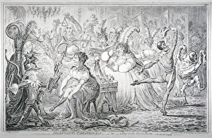Amateur Prints: Dilettanti-theatricals; or a peep at the Green Room, 1803. Artist: James Gillray