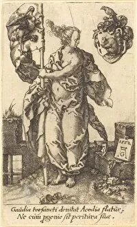Latin Script Gallery: Diligence, 1552. Creator: Heinrich Aldegrever