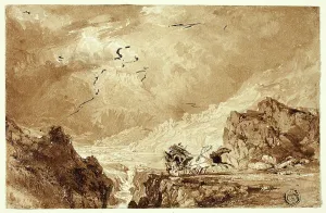 Crevice Prints: The Diligence in the Alps, n.d. Creator: Thomas Allom