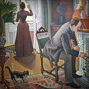 Family Life Prints: Un Dimanche (A Sunday), 1888-1890. Creator: Signac, Paul (1863-1935)