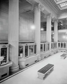 Dime Savings Bank, main floor, Detroit, Mich. between 1900 and 1910. Creator: Unknown