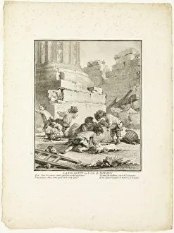 Auguste De Saint Aubin Prints: The Dimple, or The Game of Stones